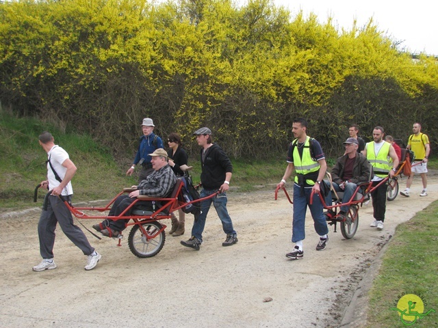 randonnée sportive avec joëlettes, Eghezée, 2014